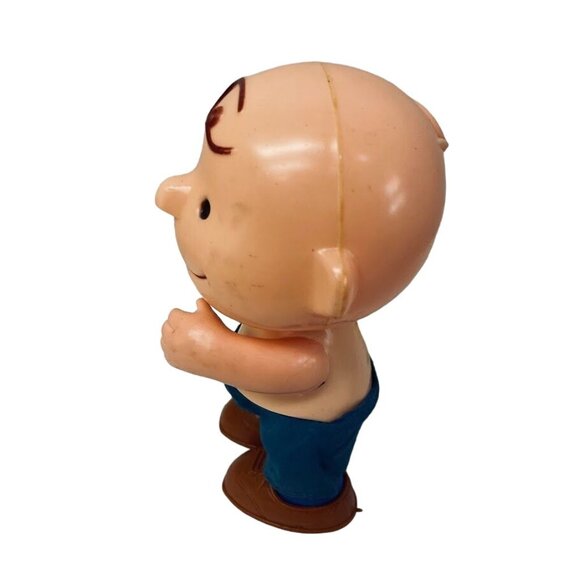 Vintage Action Figure Peanuts Charlie Brown Posable Made In Hong Kong - Picture 4 of 8
